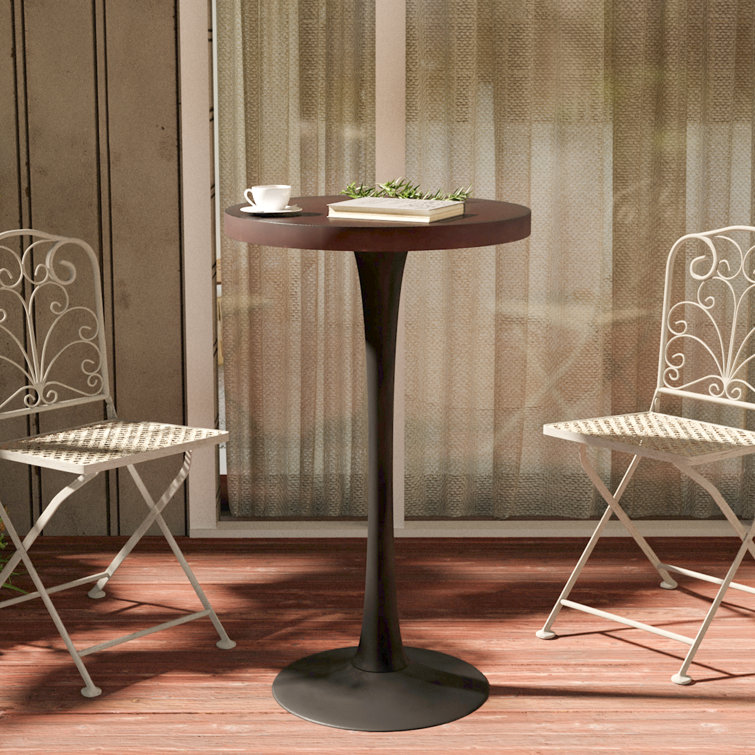 Latitude Run® Bistro Height Table, Outdoor Bar Table Round Top 30Inch